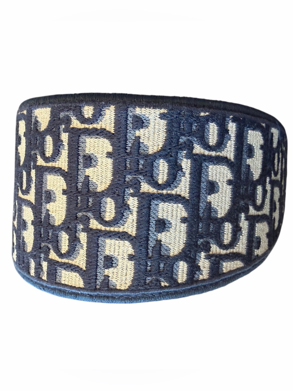 Dior Oblique Headband canvas Navy Blue - Picture 4 of 10